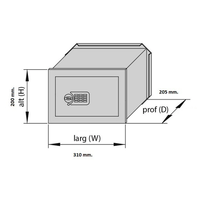 Vendita online Cassaforte da incasso a combinazione elettronica 